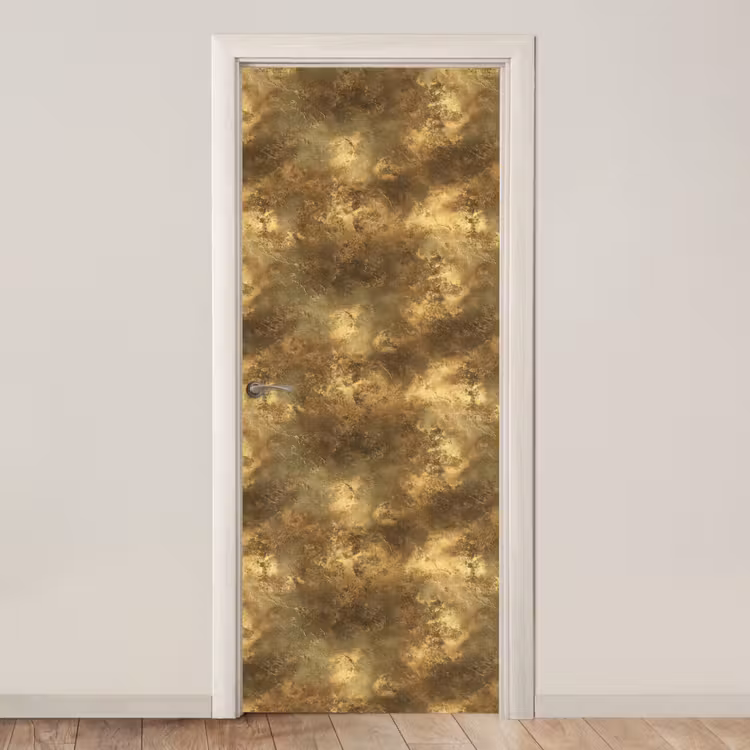 Deursticker - Antiek - Metaallook - Goud — 1