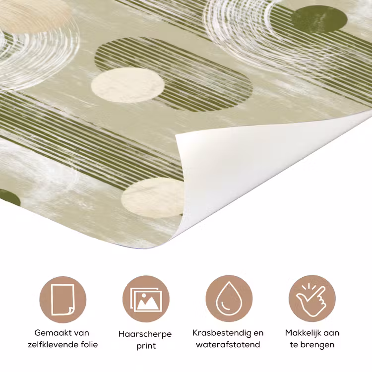 Deursticker - Artistiek - Modern - Groen — 3