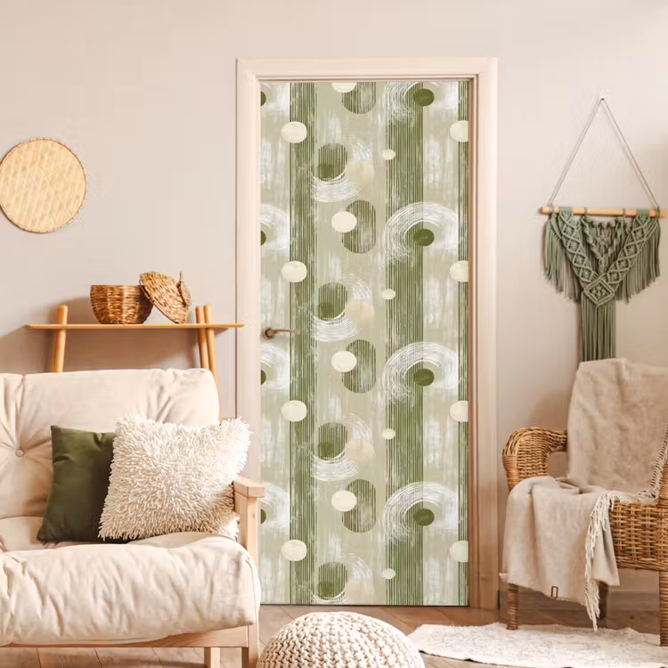Deursticker - Artistiek - Modern - Groen — 4