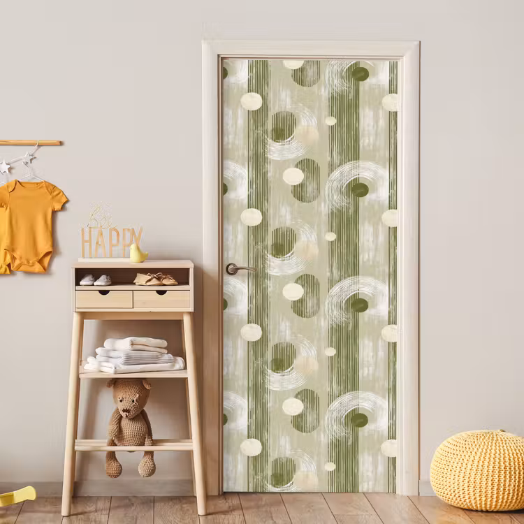 Deursticker - Artistiek - Modern - Groen — 6