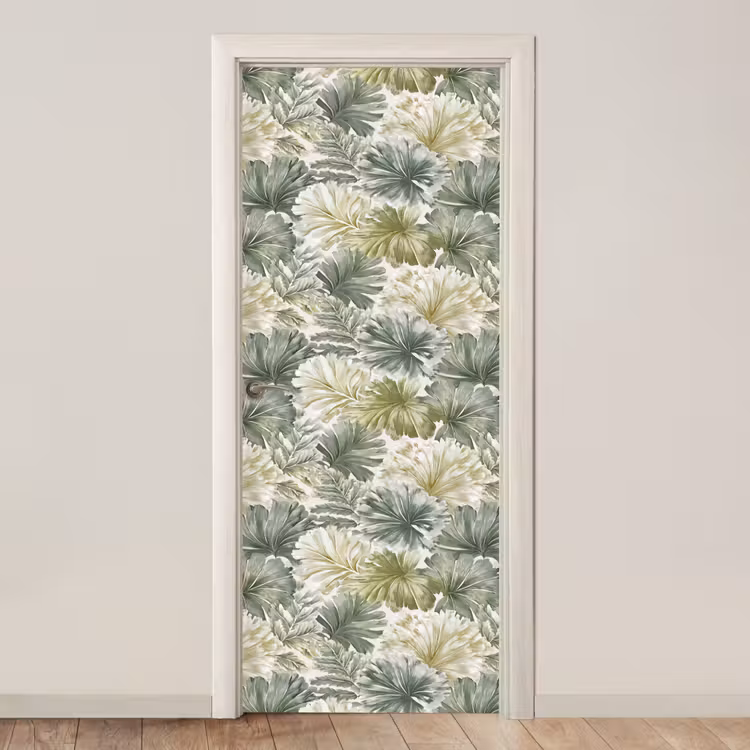 Deursticker - Bladeren - Botanisch - Groen — 1