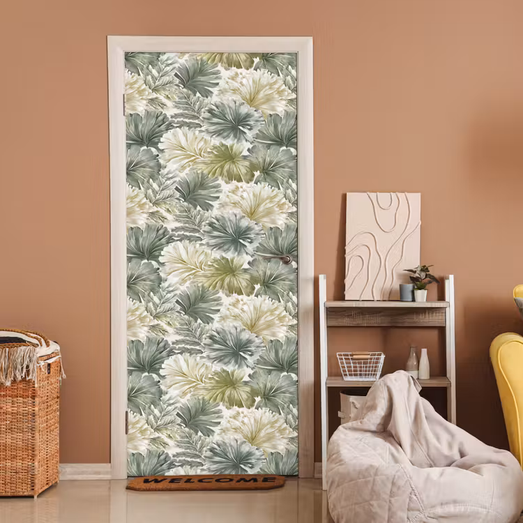 Deursticker - Bladeren - Botanisch - Groen — 2