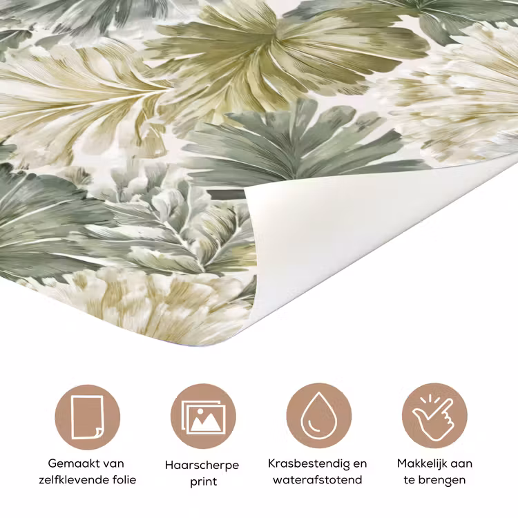 Deursticker - Bladeren - Botanisch - Groen — 3