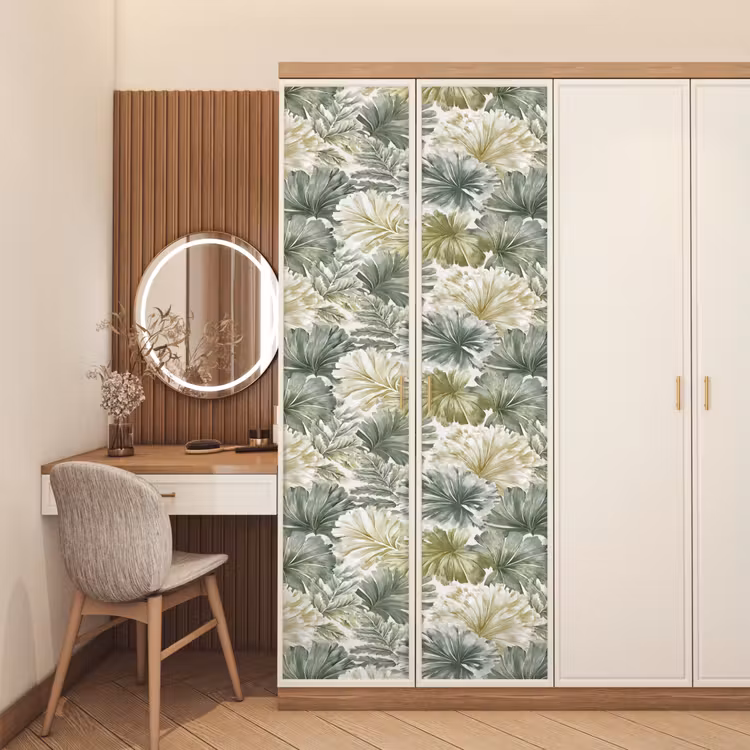 Deursticker - Bladeren - Botanisch - Groen — 5