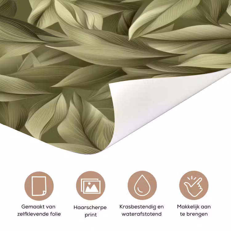 Deursticker - Bladeren - Modern - Groen — 3