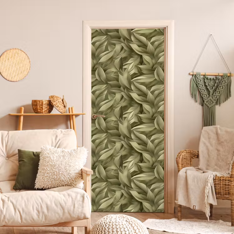Deursticker - Bladeren - Modern - Groen — 4
