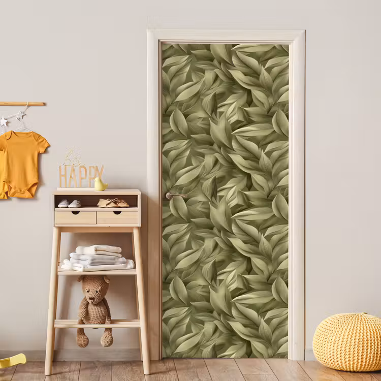 Deursticker - Bladeren - Modern - Groen — 6