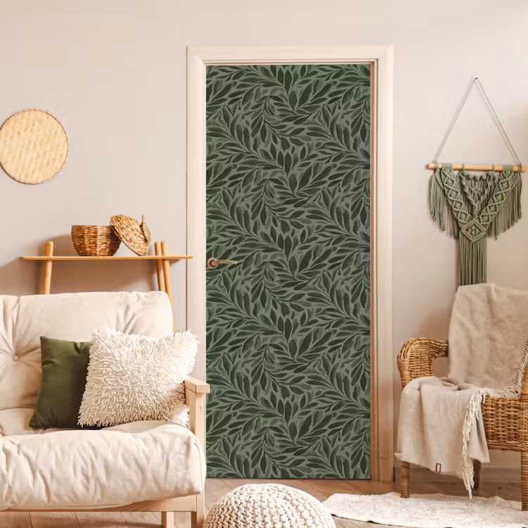 Deursticker - Bladeren - Organisch - Groen — 4