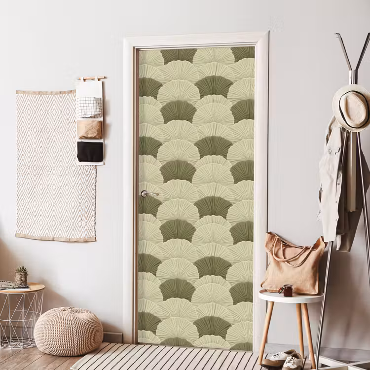 Deursticker - Bladeren - Structuur - Groen — 8