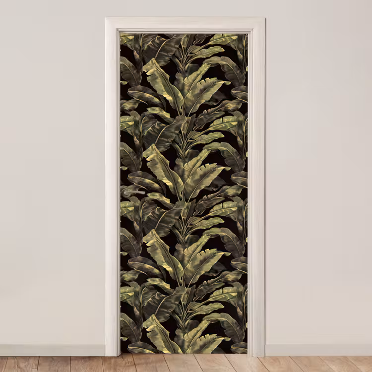 Deursticker - Botanisch - Bladeren - Groen — 1