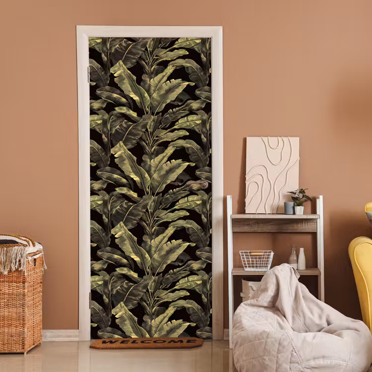 Deursticker - Botanisch - Bladeren - Groen — 2