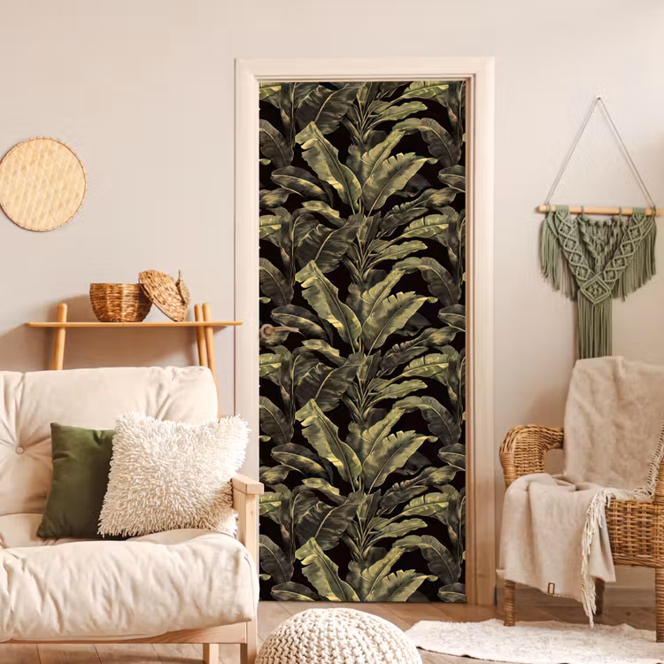 Deursticker - Botanisch - Bladeren - Groen — 4