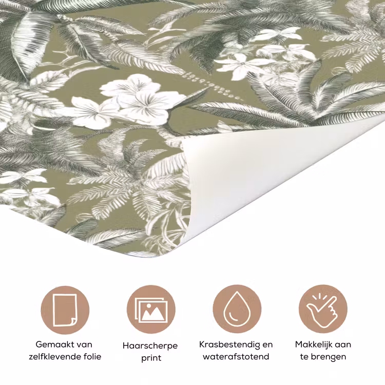 Deursticker - Botanisch - Bloemen - Groen — 3