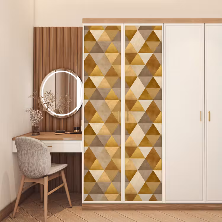 Deursticker - Geometrisch - Driehoek - Goud — 5