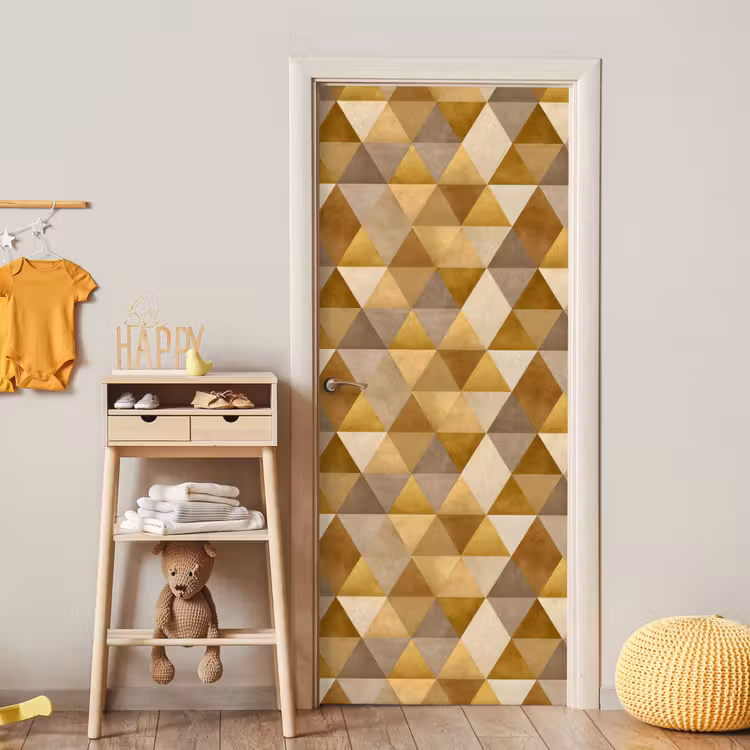 Deursticker - Geometrisch - Driehoek - Goud — 6