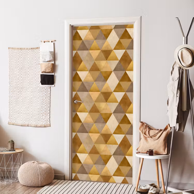 Deursticker - Geometrisch - Driehoek - Goud — 8