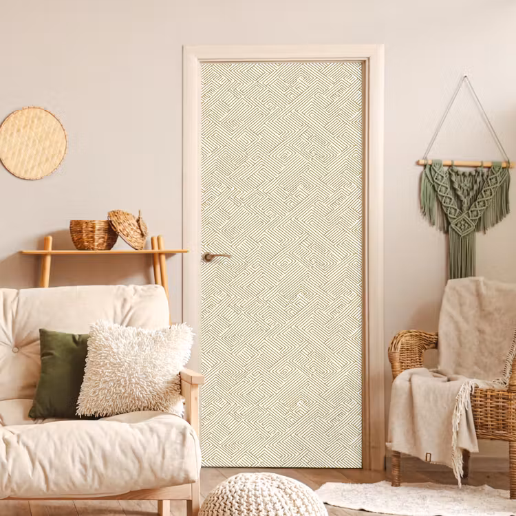Deursticker - Geometrisch - Lijnen - Groen — 4