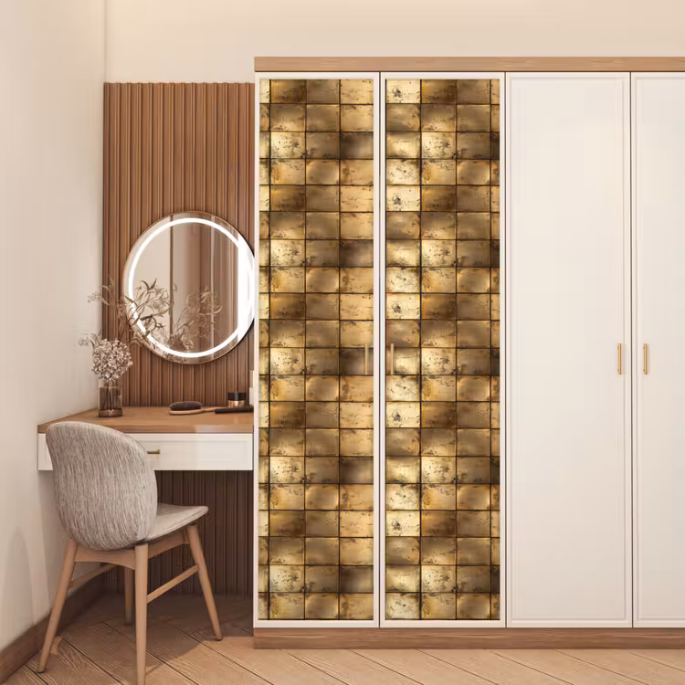 Deursticker - Geometrisch - Tegels - Goud — 5