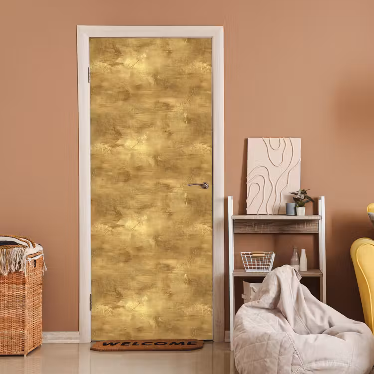 Deursticker - Industrieel - Textuur - Goud — 2
