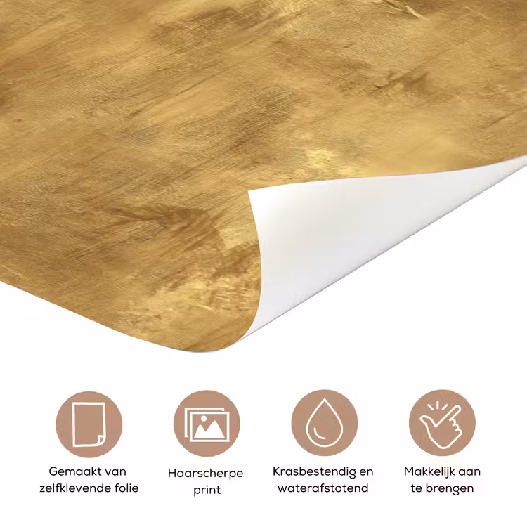 Deursticker - Industrieel - Textuur - Goud — 3