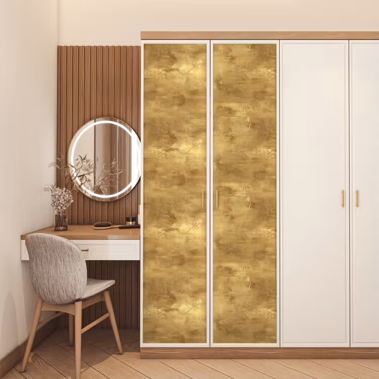 Deursticker - Industrieel - Textuur - Goud — 5