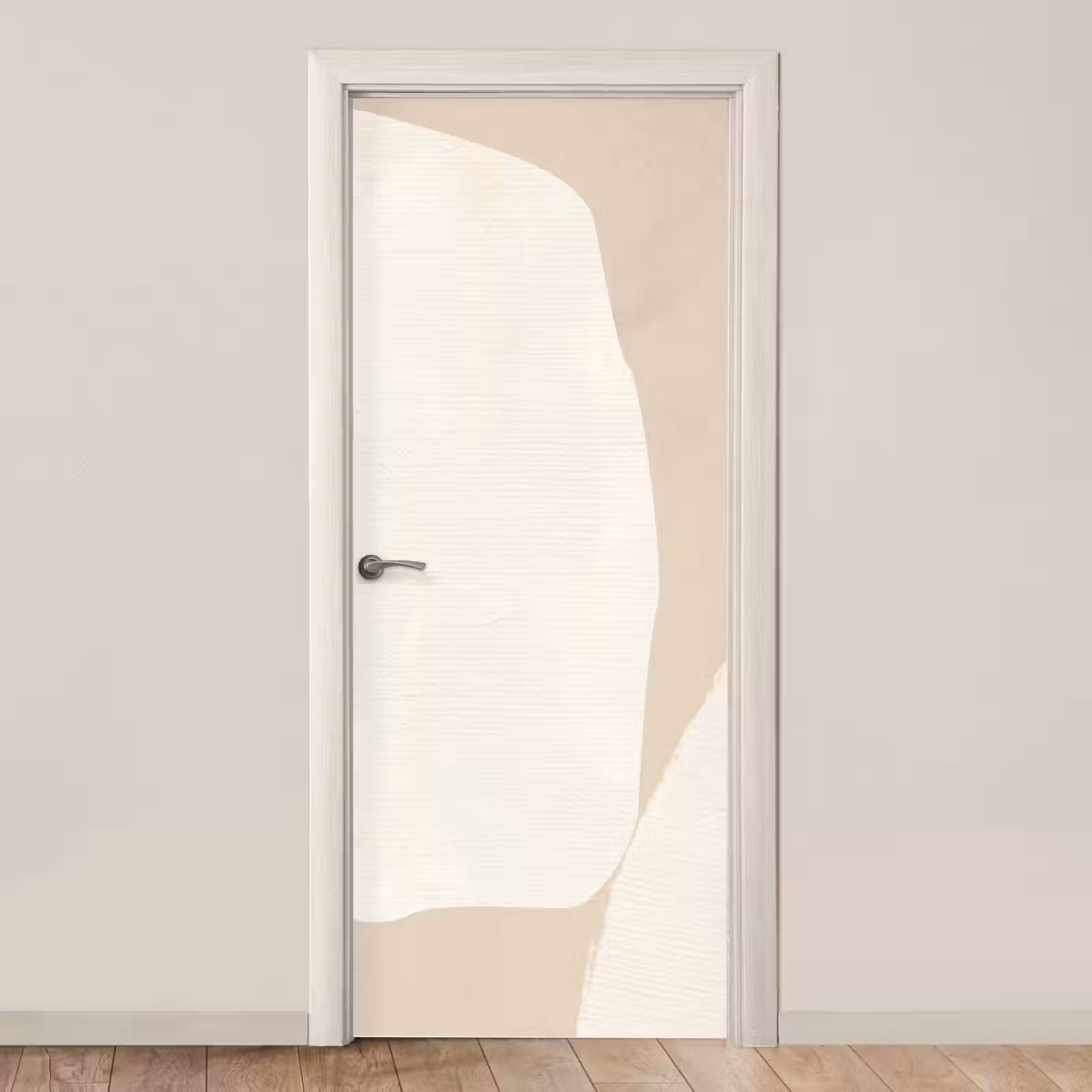 Deursticker - Beige - Abstract - Modern — 1