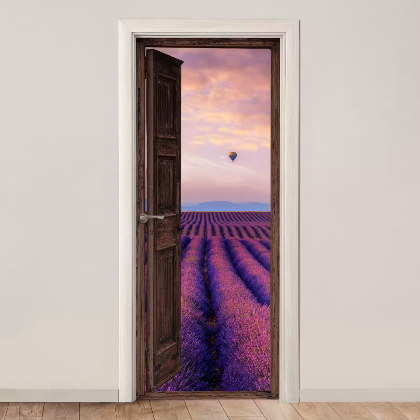 Deursticker - Doorkijk - Lavendel - Bloemen - Paars — 1