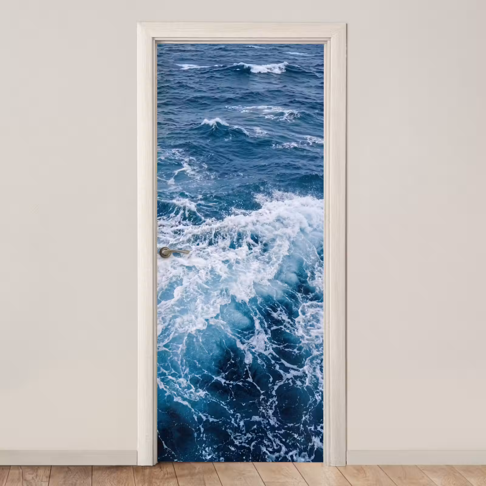 Deursticker - Golven - Oceaan - Blauw — 1