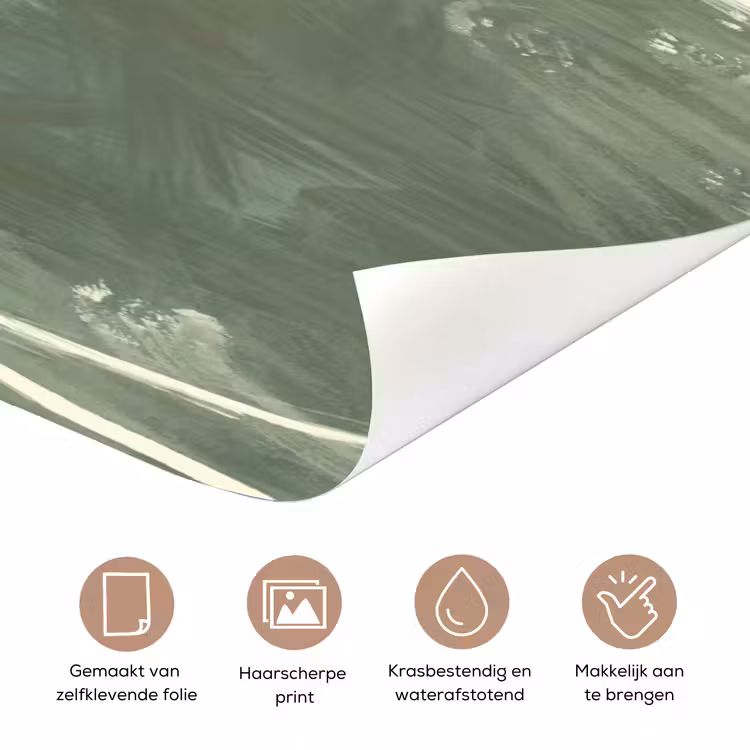 Deursticker - Abstract - Groen - Kunst - Modern — 3