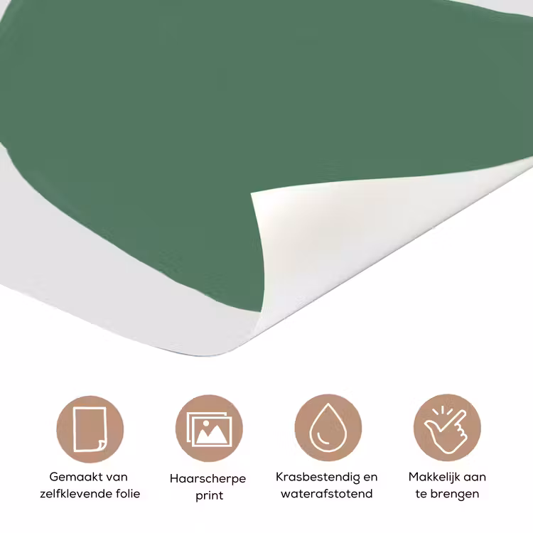 Deursticker - Abstract - Groen - Vormen - Modern — 3