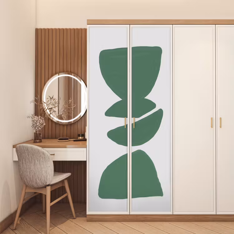 Deursticker - Abstract - Groen - Vormen - Modern — 5