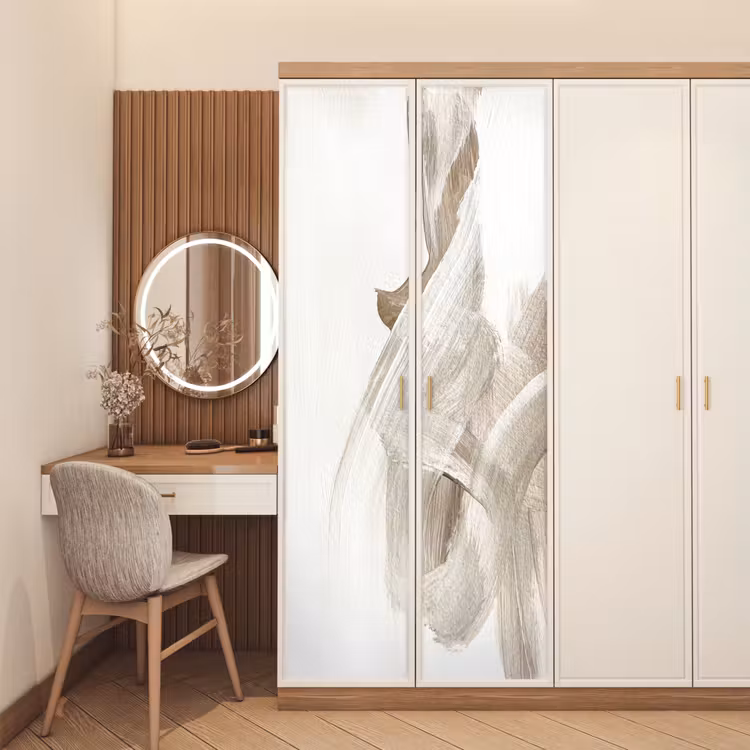 Deursticker - Abstract - Moderne kunst - Beige — 5
