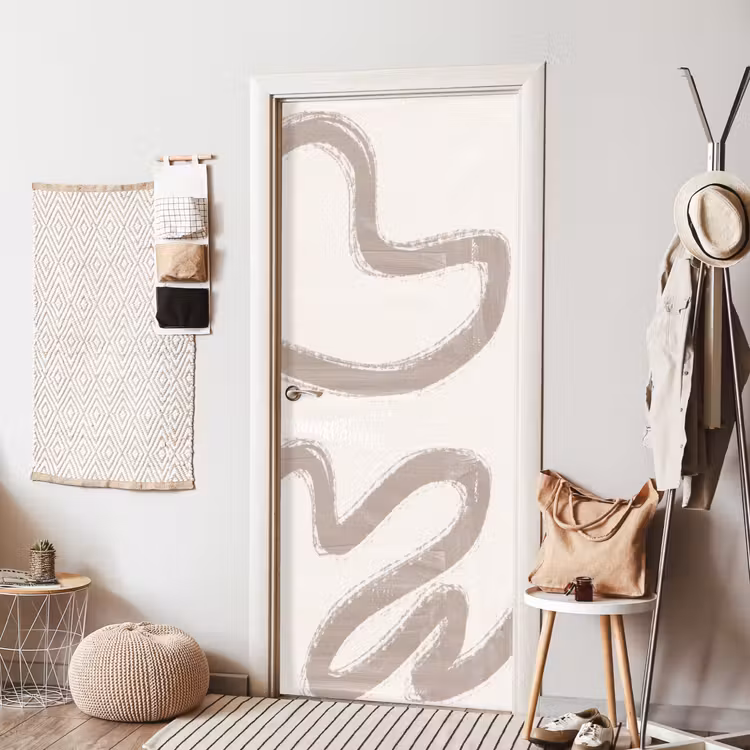 Deursticker - Abstract - Moderne kunst - Beige — 8