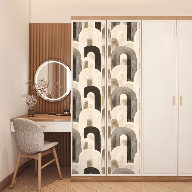 Deursticker - Abstract - Patroon - Bogen — 5