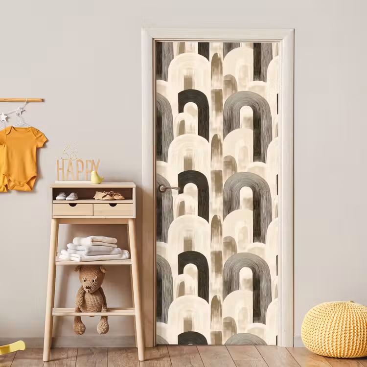 Deursticker - Abstract - Patroon - Bogen — 6