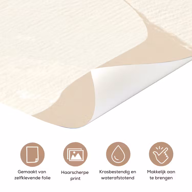 Deursticker - Beige - Abstract - Modern — 3