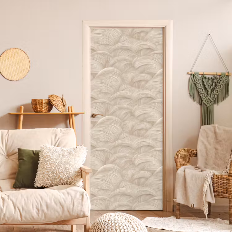 Deursticker - Bogen - Patroon - Beige — 4