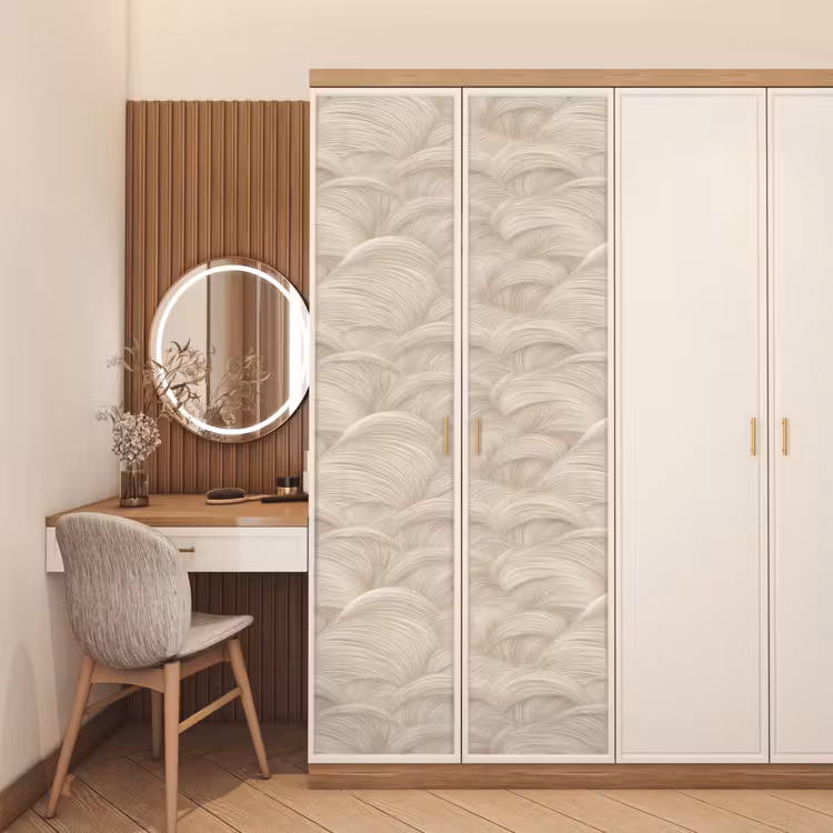 Deursticker - Bogen - Patroon - Beige — 5