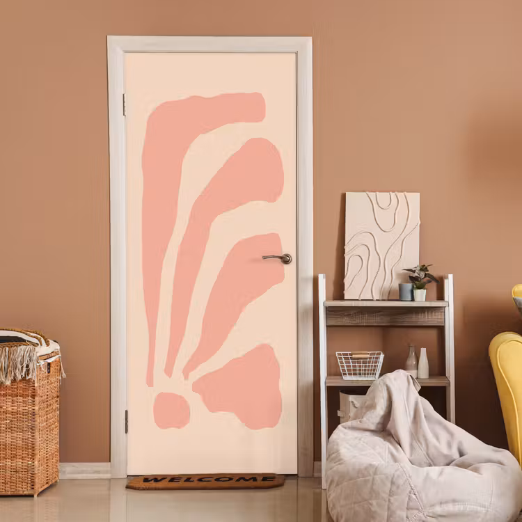 Deursticker - Bohemian - Roze - Pastel - Abstract — 2