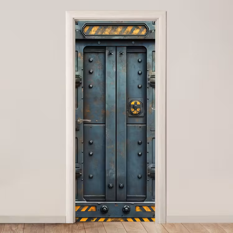 Deursticker - Deur - Escape room - Industrieel — 1