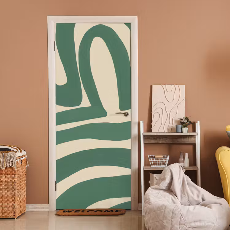 Deursticker - Groen - Kunst - Abstract — 2
