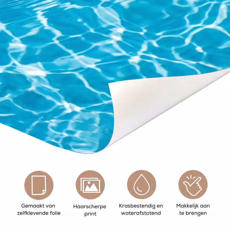 Deursticker - Badeend - Dobberen - Blauw — 3
