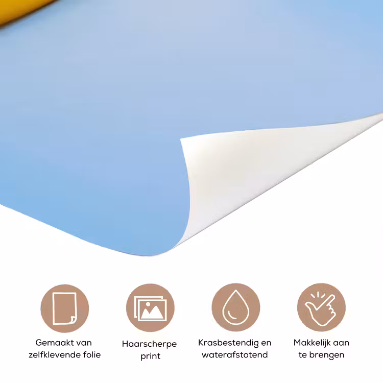 Deursticker - Badeend - Handdoek - Blauw — 3