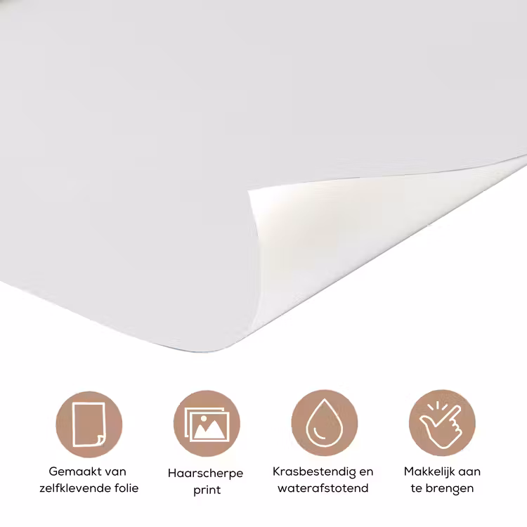 Deursticker - Badeend - Minimalistisch - Wit — 3
