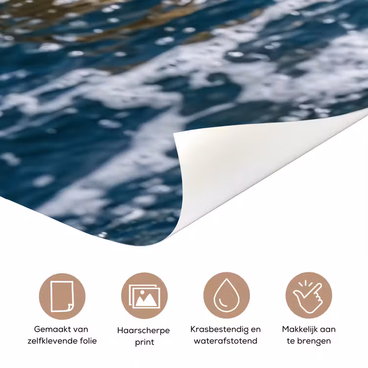 Deursticker - Badeend - Stoer - Golven — 3