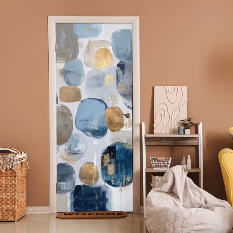 Deursticker - Abstract - Goud - Vormen — 2