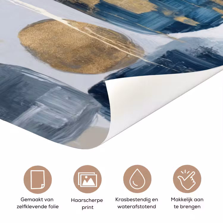 Deursticker - Abstract - Goud - Vormen — 3