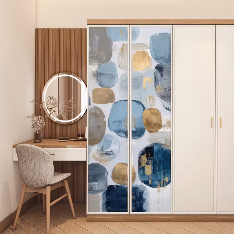 Deursticker - Abstract - Goud - Vormen — 5