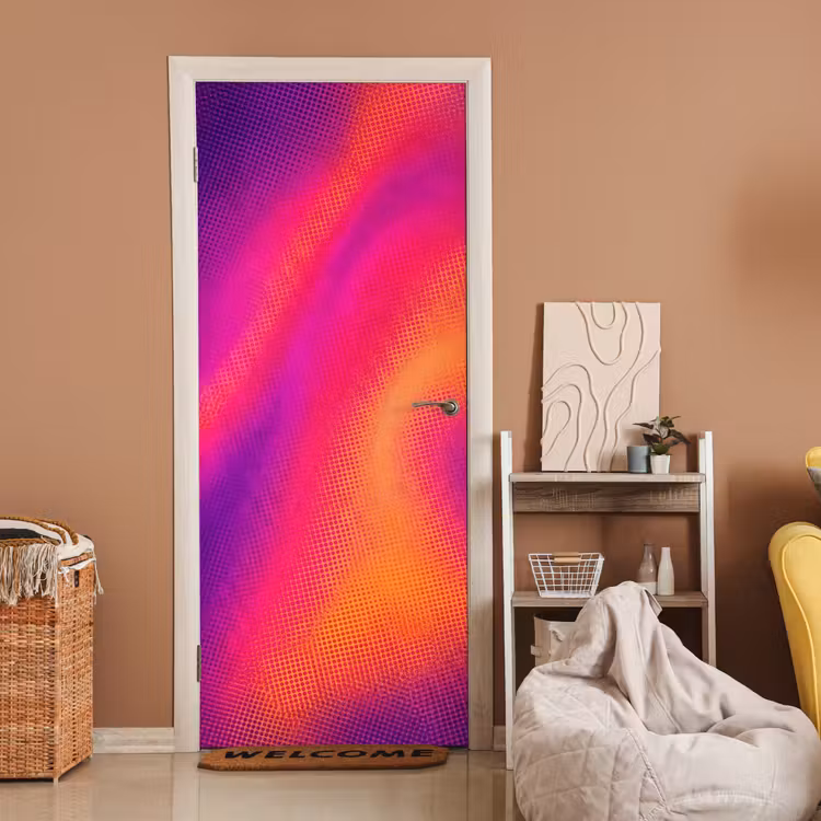 Deursticker - Abstract - Patroon - Kleurverloop — 2