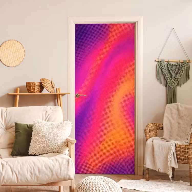 Deursticker - Abstract - Patroon - Kleurverloop — 4